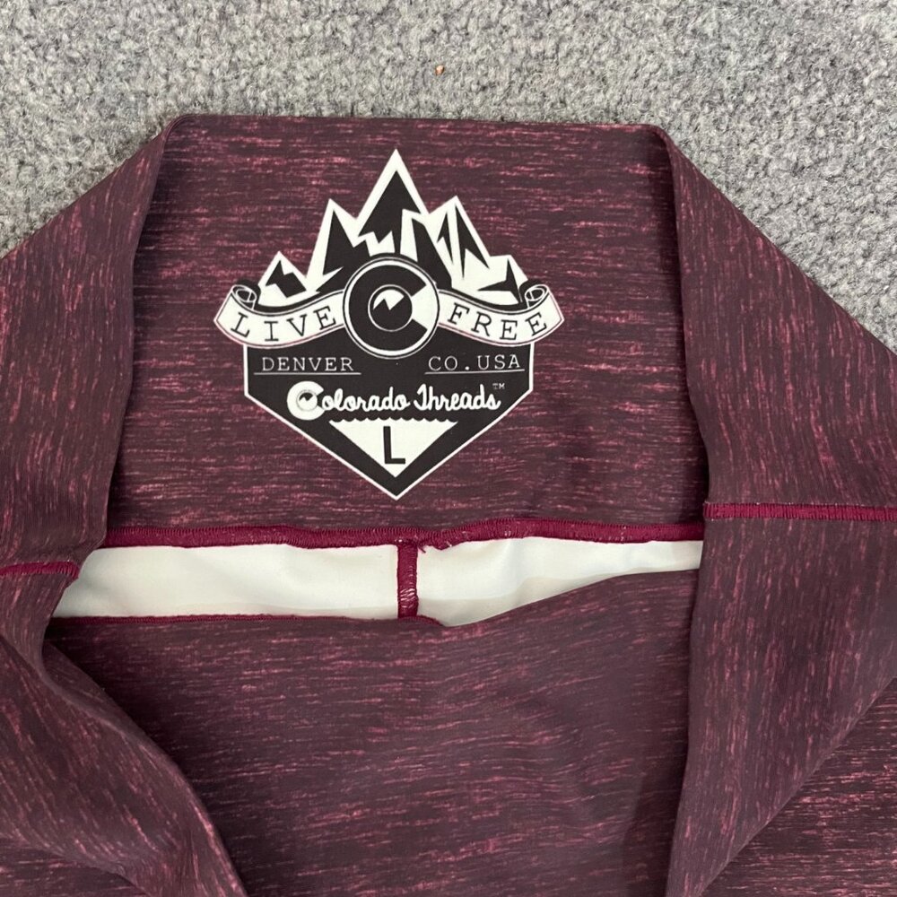 Colorado Threads | Yoga mountain Leggings maroon, size L - Picture 8 of 10